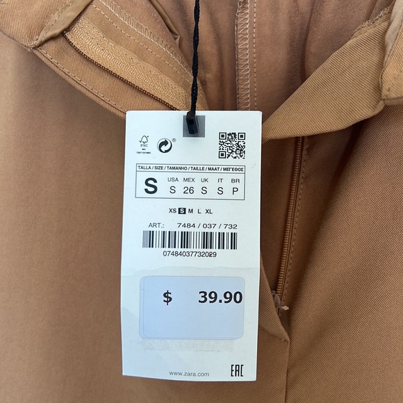 Tailored High waisted  shorts Zara small - Picture 6 of 10